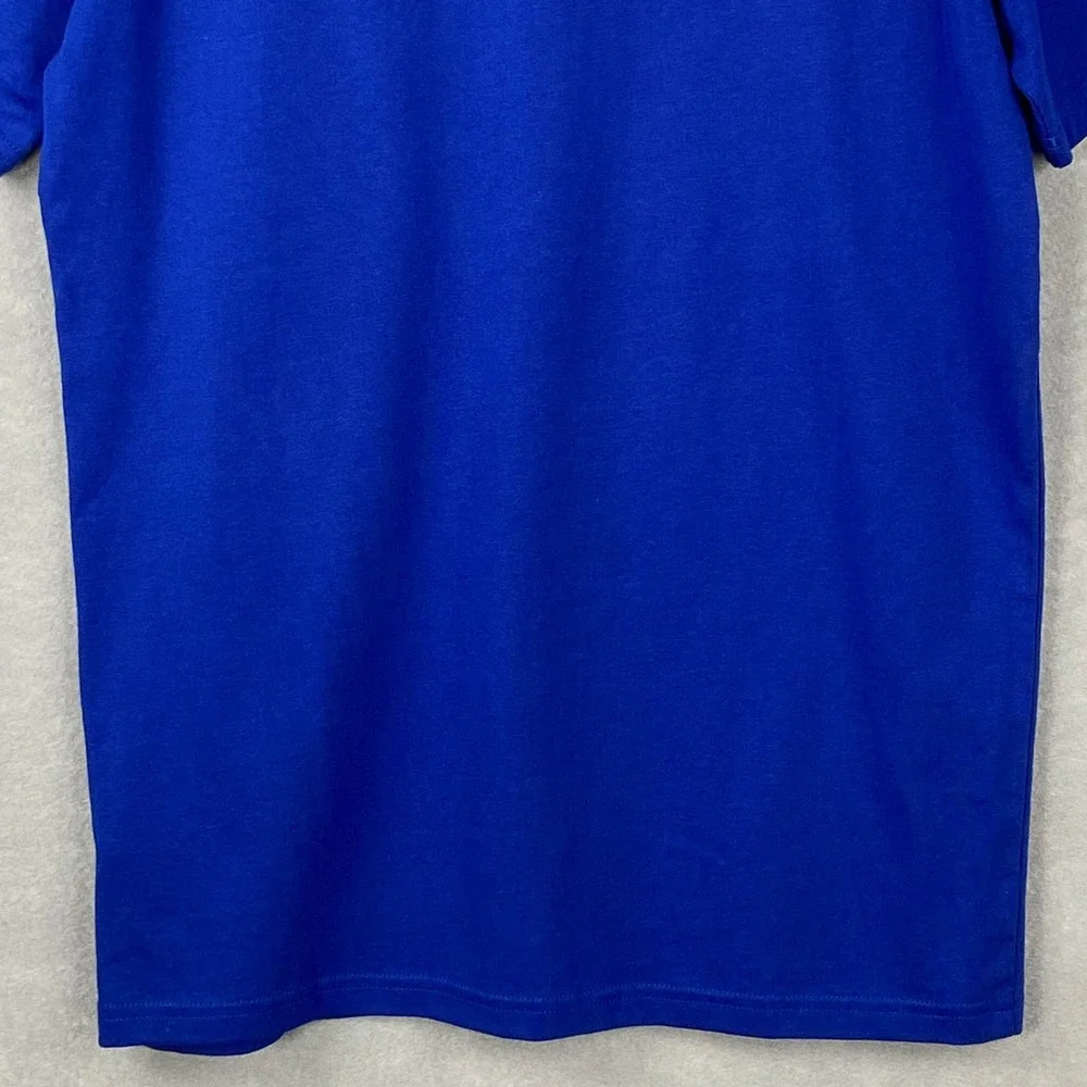 Adidas Men's Small Crew Neck T-Shirt Multi Sport Team Royal Blue NEW